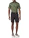 Amazon Essentials Men's Golf Polo Shirt, Moisture-Wicking Quick Dry, Short Sleeve, Olive Hibiscus Flower, Large