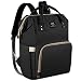 Land Diaper Bag Backpack, Large Capacity Baby Bag Backpack Stylish Maternity Multi-Function Travel Back Pack for Mom Dad, Waterproof and Durable (Black)