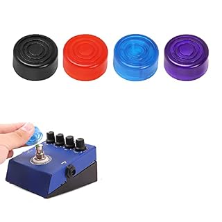 Footswitch Topper, Capuchon Guitare Effet, Casquette de Pied d’Effet Guitare, Effet de Guitare Footswitch Topper Pied Capuchon en Plastique Protection pour Effet de Pédale de Guitare, 4 Pièces - Les Beatles, Paul McCartney, John Lennon, RIngo Starr, George Harrison