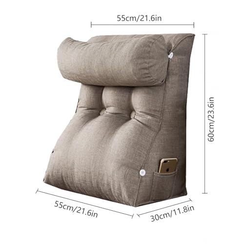 Almofadas de apoio para sentar na cama, almofada de assento de cama com suporte para as costas almof