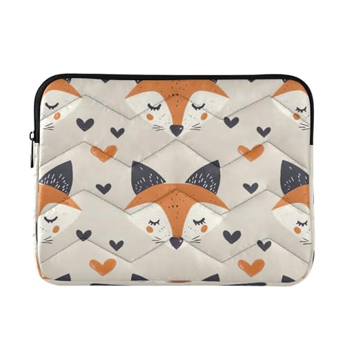 Funda para portátil 13-14 pulgadas impermeable con patrón Fox