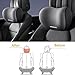 AZNZKEZHU 2025 Car Headrest & Lumbar Support Cushion, Car Lumbar Support Pillow and Neck Pillow Kit, Ergonomic Seat Headrest and Backseat for Neck Back Pain Relief(Pink)
