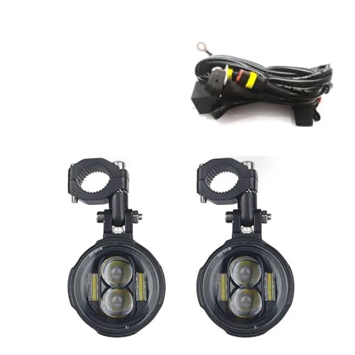Lampe de conduite moto antibrouillard LED pour voir de nuit projecteur blanc