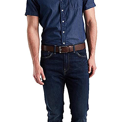 Levi's Herren New Duncan Gürtel, Braun (Dark Brown), 60 (Herstellergröße: 75) – Ansicht 3