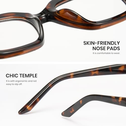 Image of Cyxus Blue Light Blocking Glasses Women Men TR90 Square Chunky Frame Computer Gaming Party 8237