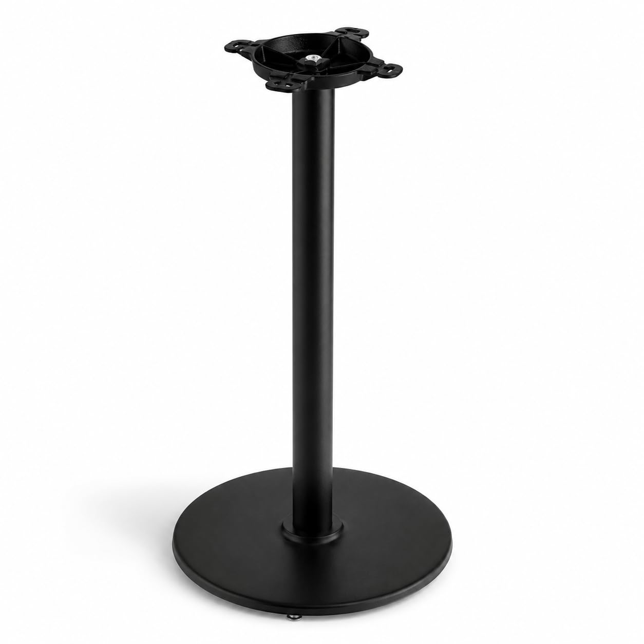 Cast Iron Round Table Base by Glownary – Beech, Brown, Model 349c22r3b