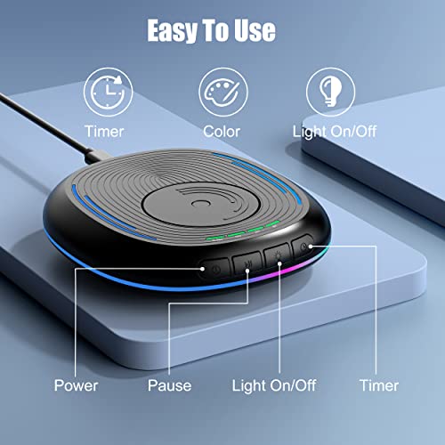 VKAROOD Mouse Jiggler Undetectable Mouse Mover Device with Timer, ON/Off Switch, RGB Breathing Light Mouse Wiggler for Prevent Computer Laptop Screen Sleep (Black)