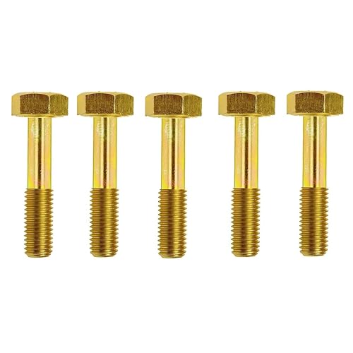 Image of Hex Bolts M12-1.25 x 70, Fine Thread Class 10.9 Yellow Zinc Finish