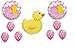 IT'S A GIRL RUBBER DUCKY BABY SHOWER Balloons Decorations Supplies Duck