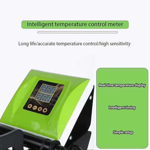 Prensa térmica manual para gorras con pantalla LCD miniatura 3