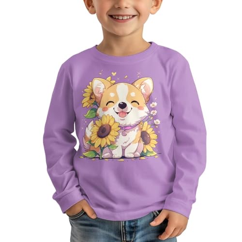 Image of Kids Long Sleeve Shirts for Girls 3-16 Year Old Cute Clothes for Teen Girls Casual Workout Tops