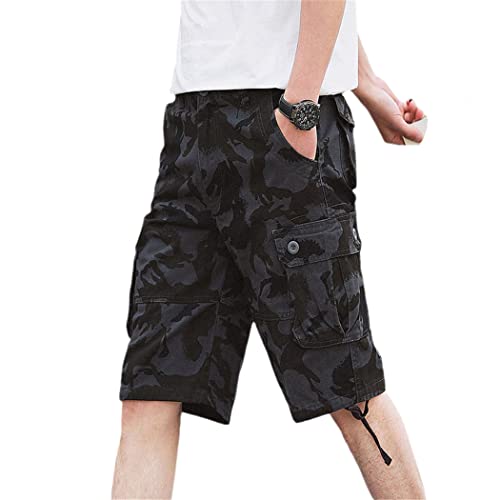 Short cargo en coton multi-poches ultra résistant style militaire FULBHPRINT