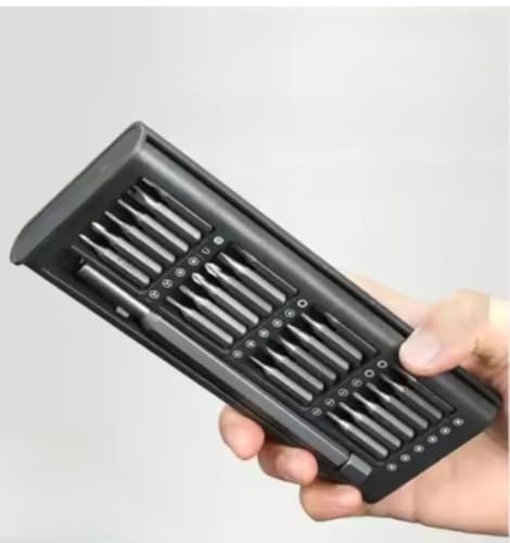 Image of 24-in-1 Precision Screwdriver Set with Magnetic Bits, Ergonomic Anti-Slip Handle, Aluminium Storage Case for Smartphones, Laptops, Watches