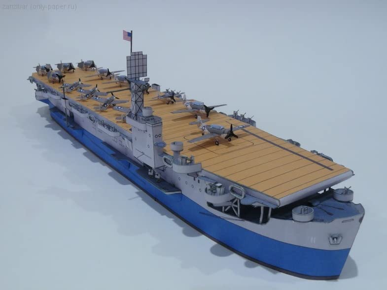 U.S."Casablanca class escort carrier," Calder Paper Model Kit Toy Kids Gifts