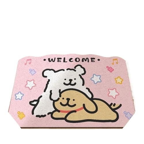 Tapis de sol découpable tapis d'entrée velours cristal lavable