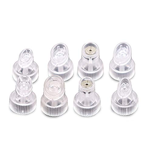 Youruo 8pcs Hydra Facial Dermabrasion Tips Head Repalcement Plastic Water Jet Tips for Hydra Facial Dermabrasion Peeling Beauty Machine