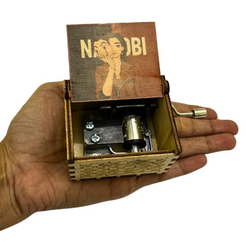 Image of Zesta Nairobi Hand Crank Music Box | Wooden Musical Toy /Vintage Hand Crank Musical Gifts for Men Birthday Special /Birthday Gift for Girls /Wooden Musical Box Gift for Wife, All Ages