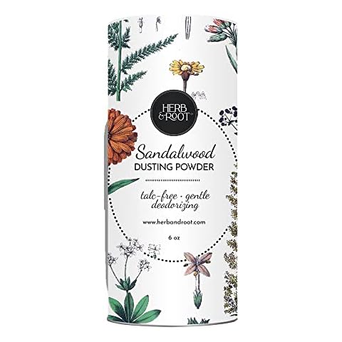 Herb & Root Sandalwood Scented Body Powder Cover