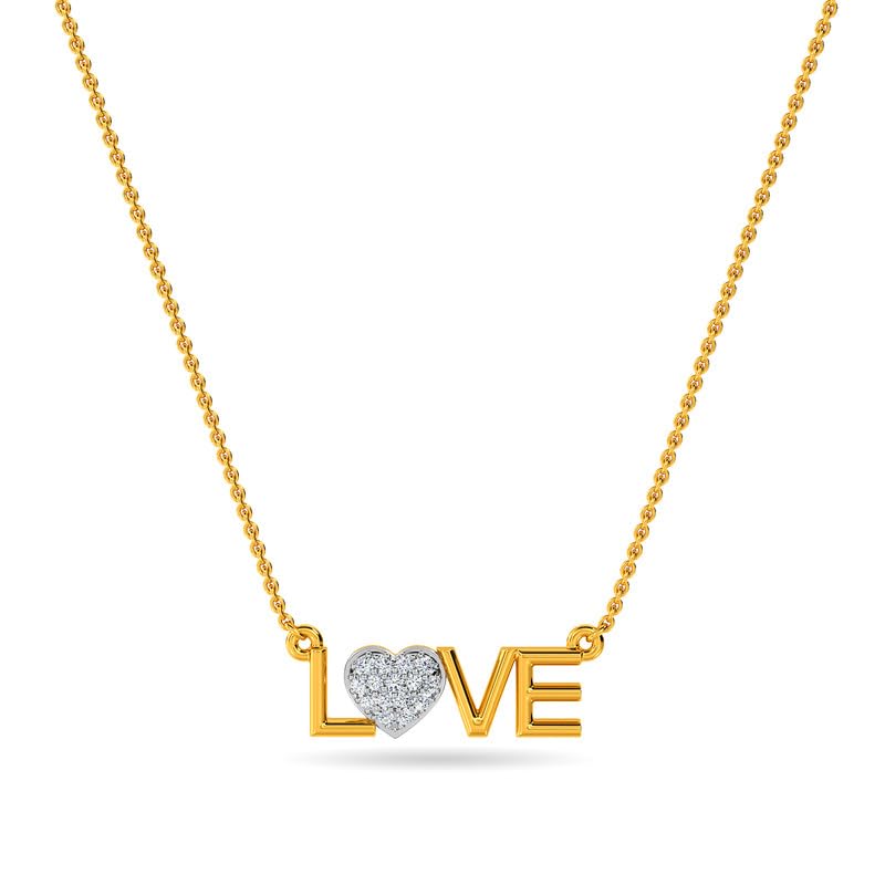 kisna JEWELS 14K BIS Hallmark Pure Yellow Gold & SI Real Diamond Pendant for Women-picture-52