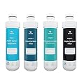 Avalon Genuine 4 Stage Reverse Osmosis Replacement Filters for Avalon Branded Bottleless RO Water Coolers, Patended,4 Count (Pack of 1), White