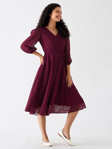 Image of AASK Women Fancy Plain & Solid Designer Dress for Women