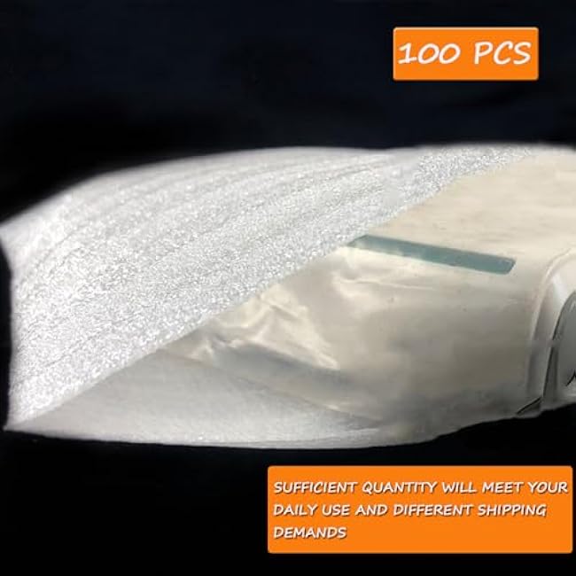 100Pcs Large Cushion Foam Pouches, 16X12 Foam Pouches for Moving, Packing, Transportation and Storage, Foam Wrap Pouches for Extra Protect Fragile Items