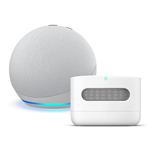Amazon Smart Air Quality Monitor con Echo Dot (4ª generazione) - Bianco ghiaccio
