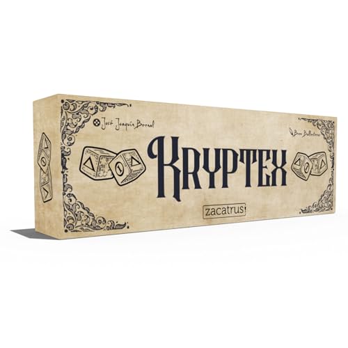 Kryptex, Juego de Mesa, Juego con Amigos, Familiar, para Parejas, para 1 o 2 Jugadores, Leonardo Da Vinci, Mecánica de Deducción, Idioma Español y Francés, Edad +8 Años