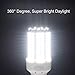 30W LED Corn Light Bulb for Indoor Large Area, E26 3000Lm 6500K Cool White,Super Bright Daylight LED Corn Bulb for Garage Barn Workshop Warehouse Factory Porch Backyard High Bay, 85V-265V