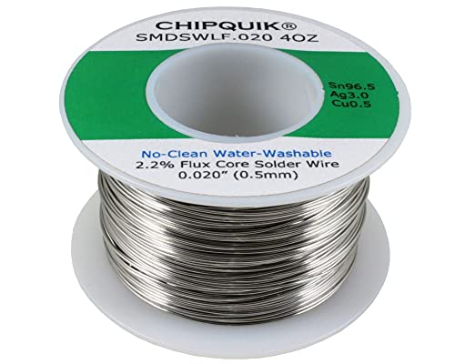 Chip Quik SMDSWLF.020 4OZ LF Solder Wire SAC 305 96.5Sn/3Ag/.5Cu no-Clean .020 4oz.
