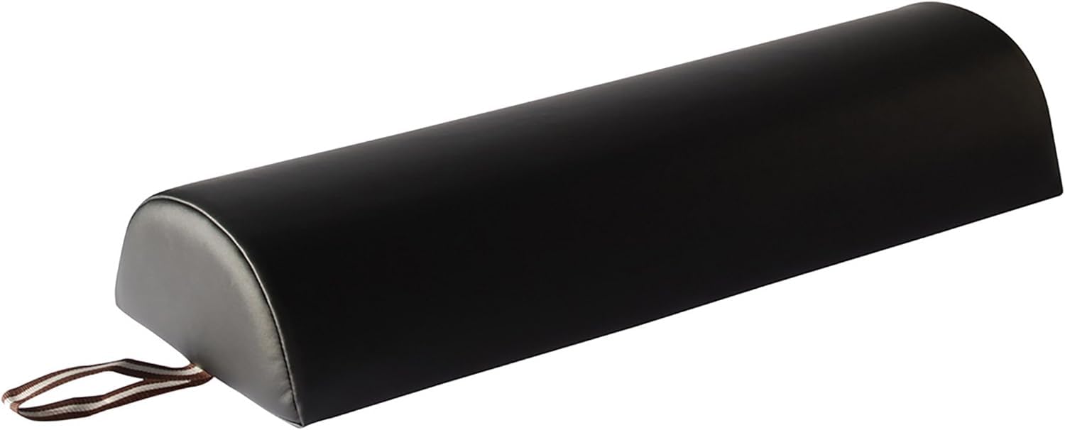 Master Massage Half Round Half Moon Support Bolster, 15 cm, Black