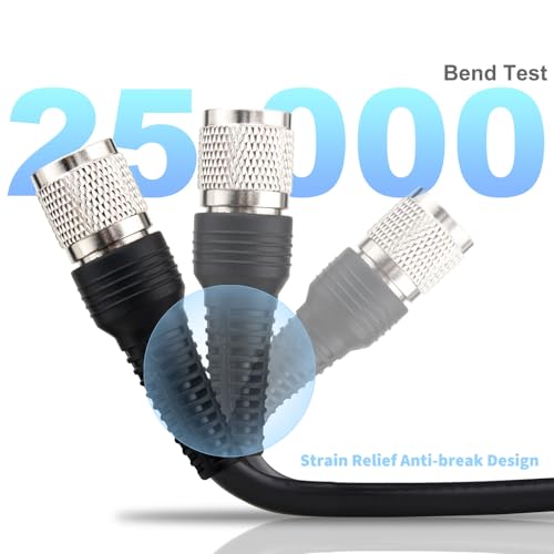 Câble SMA mâle vers TNC mâle extensible RG58 anti-tension pour antenne