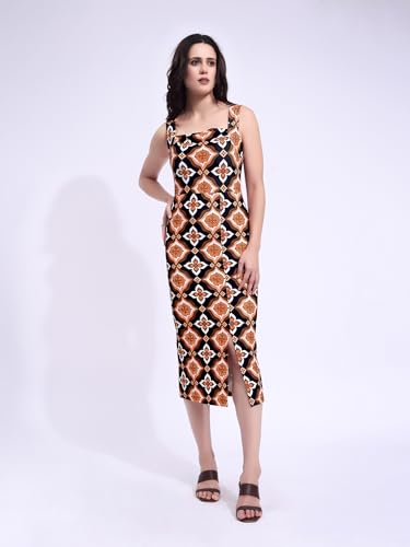 Image of PURVAJA Women's Bodycon Midi Dress