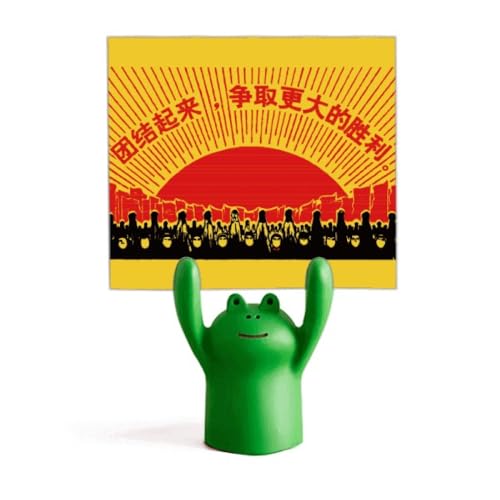 Sun Masses - Soporte para notas, diseño de rana y animales de dibujos animados de la revolución roja china