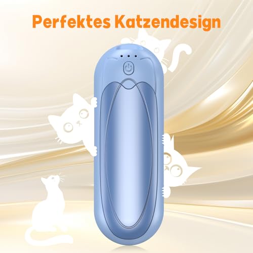 Handwärmer Wiederaufladbar 2er-Set, 7000mAh Elektrische Taschenwärmer mit 3 Heizstufen, Tragbare Magnetische Handwärmer, Wintergeschenk für Damen & Herren, Blau
