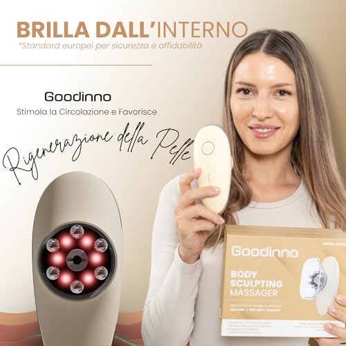 Goodinno Massaggiatore Anticellulite A Coppettazione Elettrico – Palper Rouler Automatico, 6 Livelli Di Intensità - Stimola La Circolazione Sanguigna E Il Drenaggio Linfatico - 7