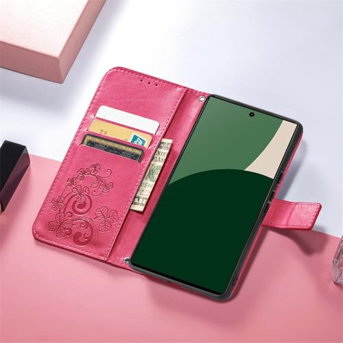 Étui iPhone 17 Pro Max rose en cuir gaufré de haute précision