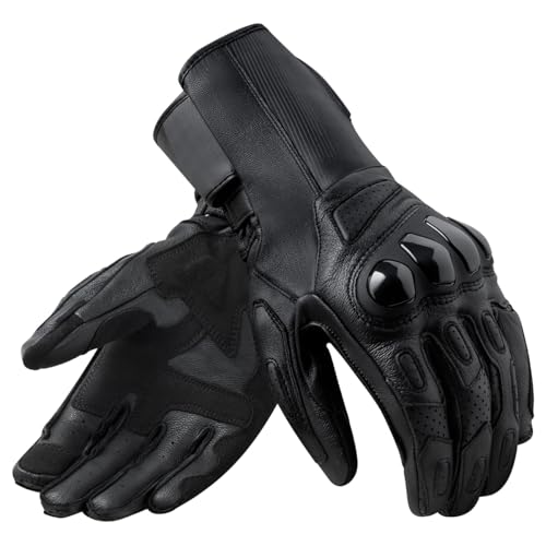 Gants de moto gants REV'IT Metis 2 noir taille S équipement motard piste et route été