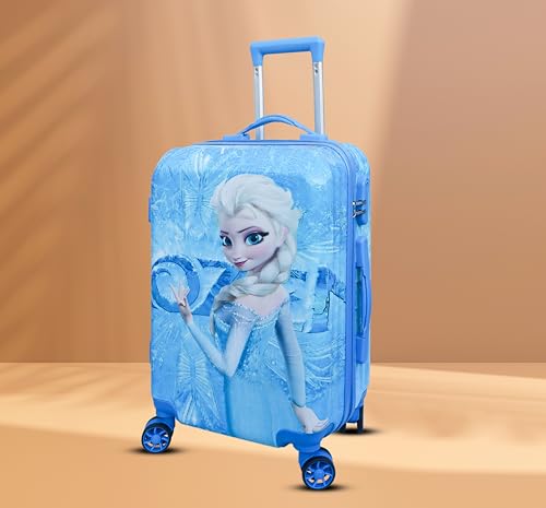 Image of ADSON Abs Kids Trolley 360 Rotating Luggage 360 Degree Wheels Non-Breakable 16 Inch Kids Hardsided Suitcase with 4 Wheels, 360 Degree Wheel Travel Trolley Bag (S Design 5)