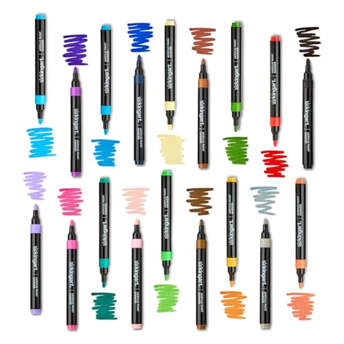KINGART 409-36 Acrylic Paint Markers Set, 36-Colors by KINGART - Used condition - Image 4