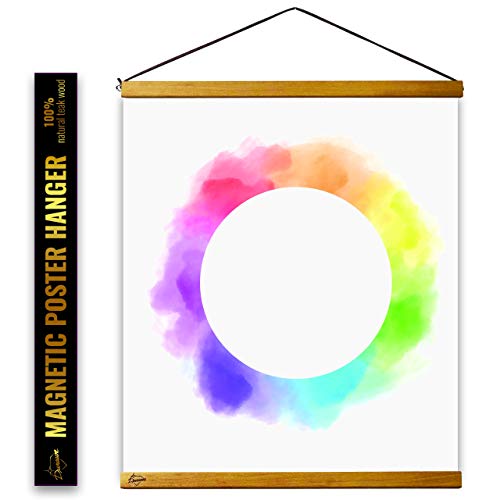 Durawe Company 16“ Magnetic Poster Hanger Frame Wooden for Paintings Canvas Photo Paper