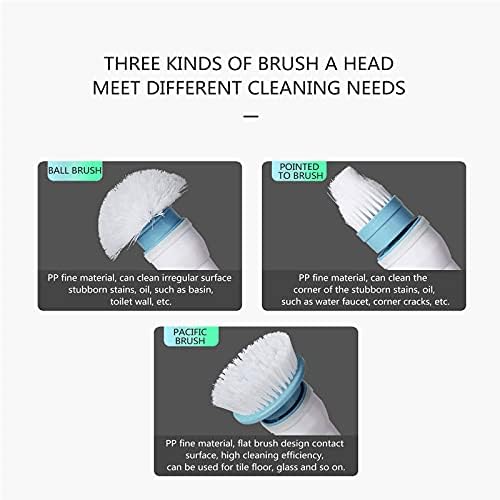 Cordless Long Handle Electric Mop, Household Cleaning Tool, Portable Spin Scrubber,for Bathroom/Wall/Tile Floor/Bathtub/Baseboard/Toilet/Kitchen