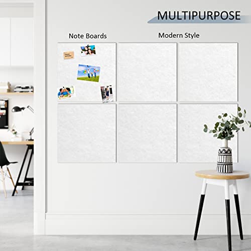Troystudio Acoustic Panels - 12 X 12 X 0.3 Inches Pack Of 20 Sound Absorbing Panels, Wall And Ceiling Decorative Sound Panels, Acoustical Treatment Felt Tiles For Home, Recording Studio (White) #TOP3