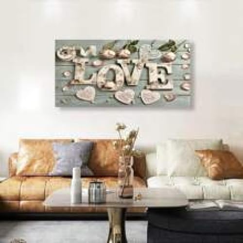 Roses roses impressions d'art sur toile 30x60 cm pour décoration murale de cuisine