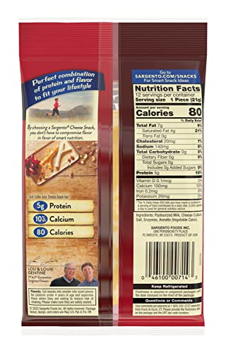 Sargento Reduced Fat Colby-Jack Natural Cheese Sticks, 9 Oz #TOP1
