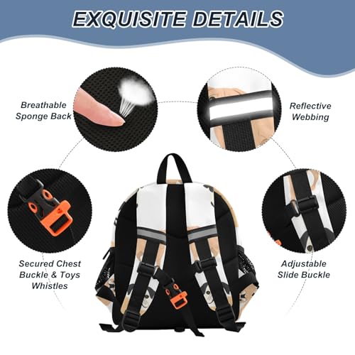 Kid's Backpack for Boys & Girls Toddler Bag Dogs Backpack with Safety Leash3