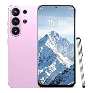 QrZrQ 4G Smartphone, Écran HD+ 6.6" Incell, 4GB RAM+32GB ROM(TF 256GB), Batterie 5000mAh, Android 12, Double Nano SIM, Caméra 16MP+13MP, Déverrouillage Facial, OTG (Pink)