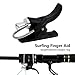 Kqcibz 2 Set Sea Fishing Trigger Cannon Surf Fishing Trigger Aid Fixed Spool Casting Aid Thumb Button Fishing Accessories, Black