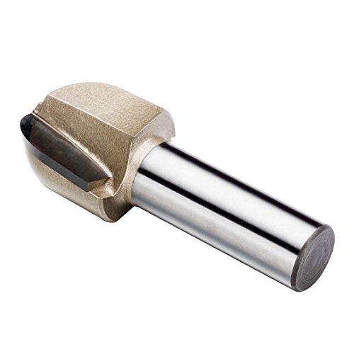 Uxcell 1-Inch Cutting Dia, 1/2-Inch Straight Shank, Tungsten Carbide Core Box Round Nose Router Bits #TOP4