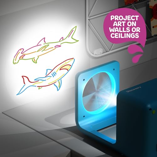 Discovery™ Doodle Projector Light Art Station – Includes 6 Dry-Erase Markers, 10 Reusable Drawing Discs, Project Drawings on Walls & Ceilings| Arts & Crafts Kit for Kids| Tracing Pad Coloring Toy Gift by Discovery - Image 6